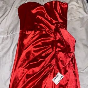 Red boutique dress